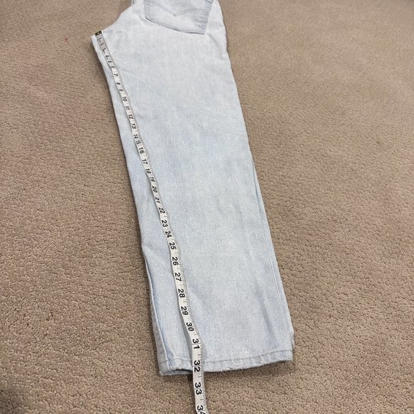 Levis Jean 550 XX Vintage USA Super Light Wash High Rise Relaxed Tapered W36 /38 - Picture 8 of 14